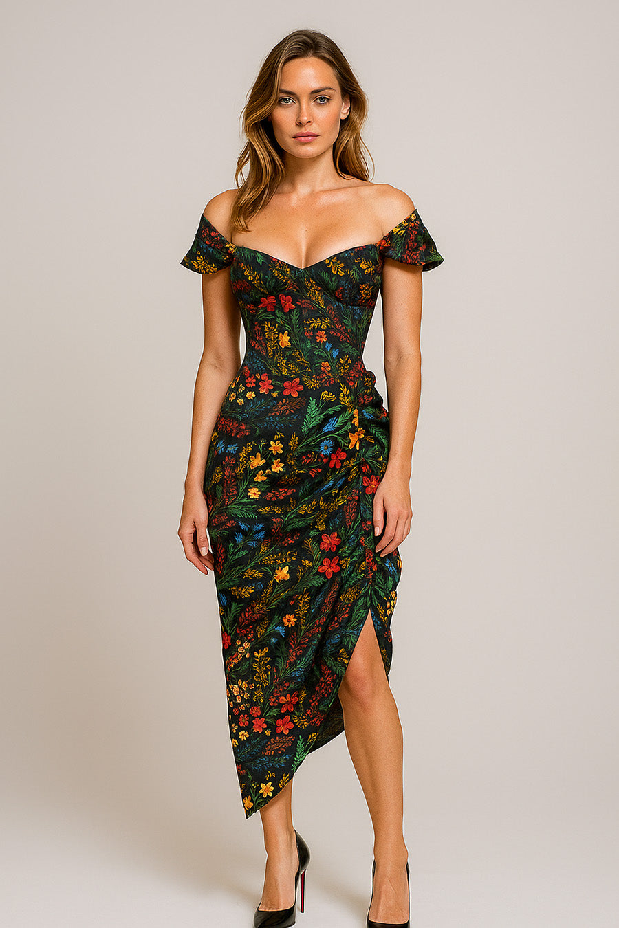 bec & bridge kylie midi dress NWT Bec + Bridge Kylie Midi Slip Dress Black/Pink Polka-dots. Womens size 4