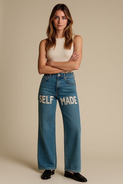 knitted jeans