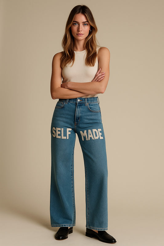 knitted jeans