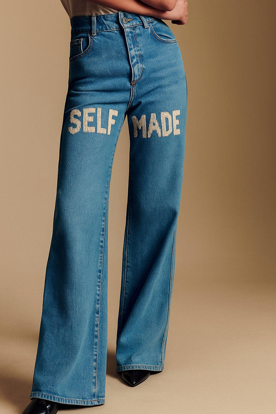 knitted jeans